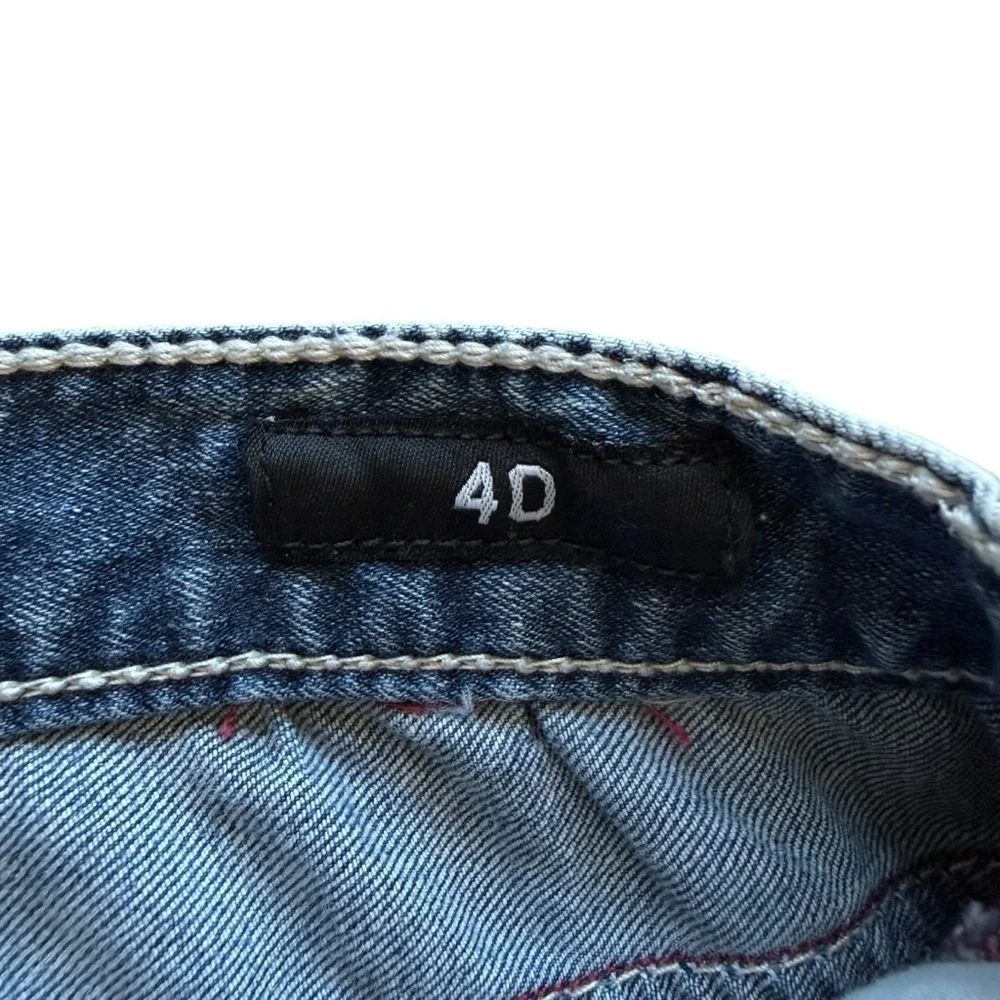 VINTAGE Y2K Affliction Black Premium Jeans Mens ACE 40x34 Acid Wash Straight Leg